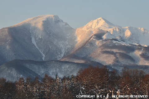 磐梯山、冬の朝景 #2