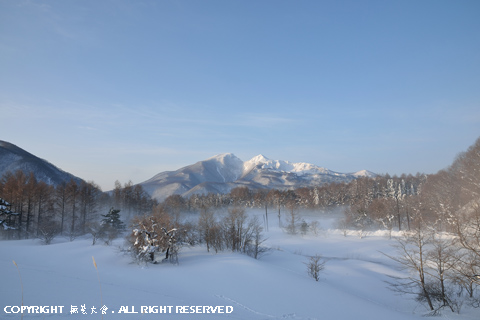 磐梯山、冬の朝景 #1