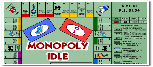 モノポリーを題材にした作業系ゲーム　Monopoly Idle