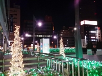 田町駅前のイルミネーション