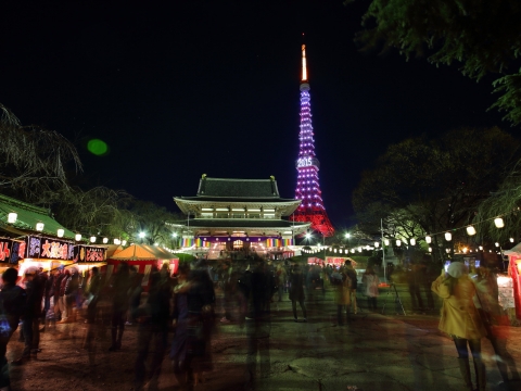 東京タワー　2015表示　元旦