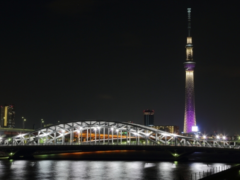 東京スカイツリー　3周年　ライトアップ