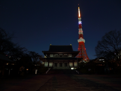 東京タワー東日本大震災哀悼特別ライトアップ