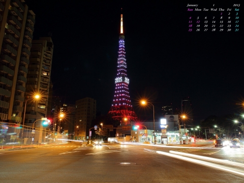 2015表示　東京タワー